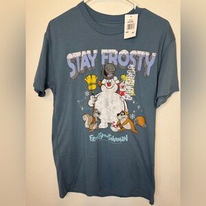NWT Stay Frosty Engine Blue Graphic Tee